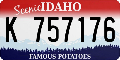ID license plate K757176