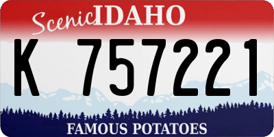 ID license plate K757221