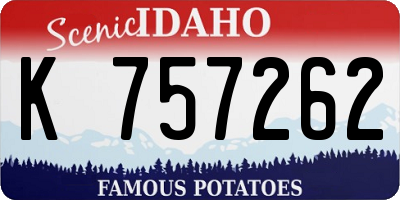 ID license plate K757262