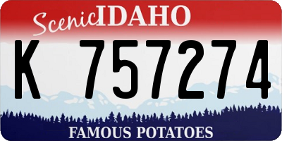 ID license plate K757274
