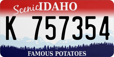 ID license plate K757354