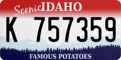 ID license plate K757359