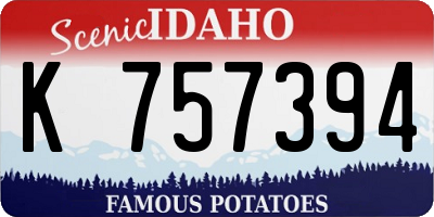 ID license plate K757394