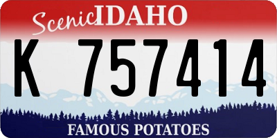 ID license plate K757414