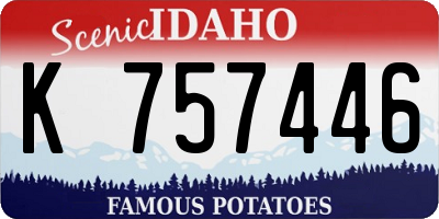 ID license plate K757446