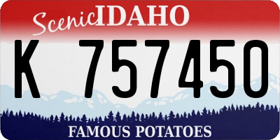 ID license plate K757450