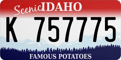 ID license plate K757775