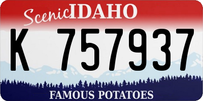 ID license plate K757937