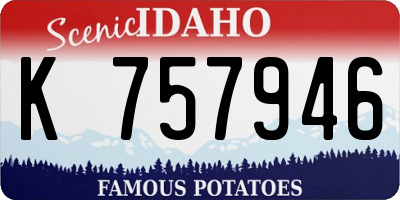 ID license plate K757946