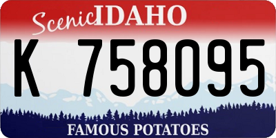 ID license plate K758095