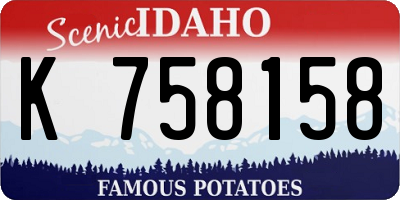 ID license plate K758158