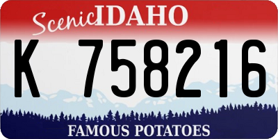 ID license plate K758216