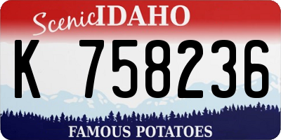 ID license plate K758236