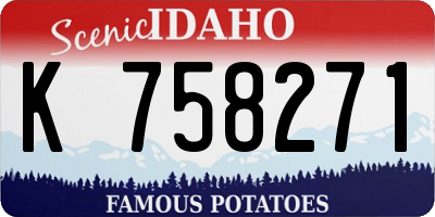 ID license plate K758271