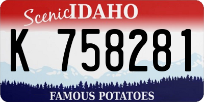 ID license plate K758281