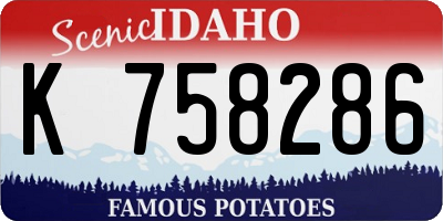 ID license plate K758286