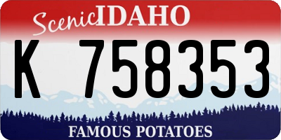ID license plate K758353