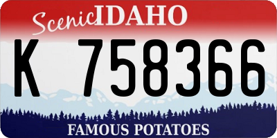 ID license plate K758366
