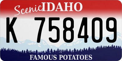 ID license plate K758409