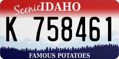 ID license plate K758461