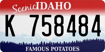 ID license plate K758484