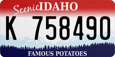 ID license plate K758490