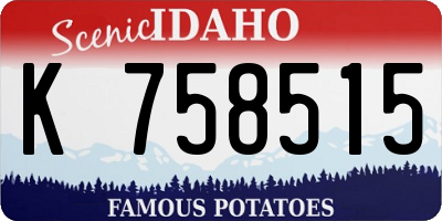 ID license plate K758515