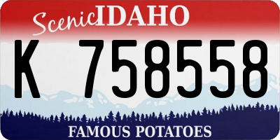 ID license plate K758558