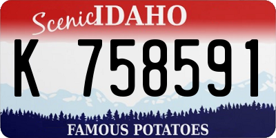 ID license plate K758591