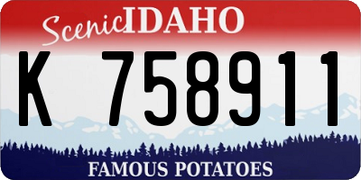 ID license plate K758911