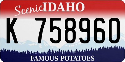 ID license plate K758960