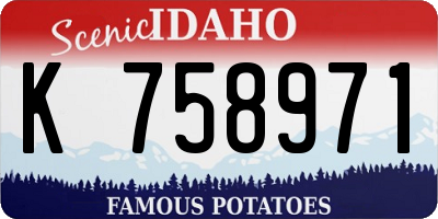 ID license plate K758971