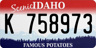 ID license plate K758973
