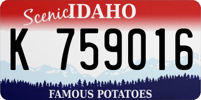 ID license plate K759016