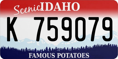 ID license plate K759079