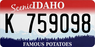 ID license plate K759098