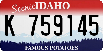 ID license plate K759145