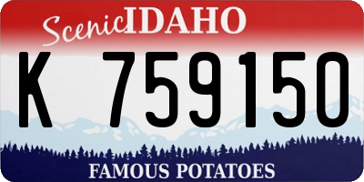 ID license plate K759150