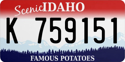 ID license plate K759151