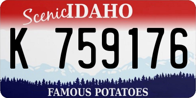 ID license plate K759176