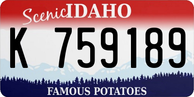 ID license plate K759189