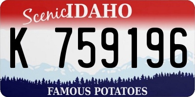 ID license plate K759196