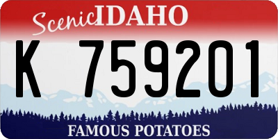 ID license plate K759201