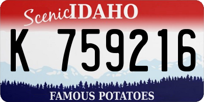 ID license plate K759216