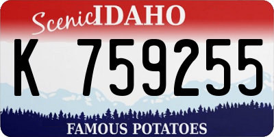 ID license plate K759255