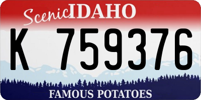 ID license plate K759376