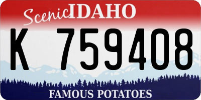 ID license plate K759408