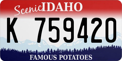ID license plate K759420