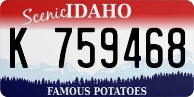 ID license plate K759468
