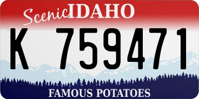 ID license plate K759471